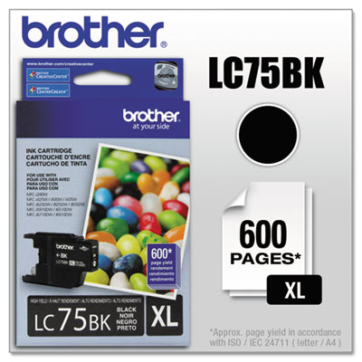 Brother&reg; LC752PKS-LC75Y Ink