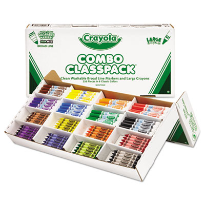 Crayola&reg; Crayon and Ultra-Clean Washable&trade; Marker Classpack&reg;
