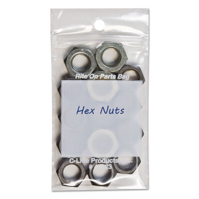 C-Line&reg; Write-On Reclosable Small Parts Bags
