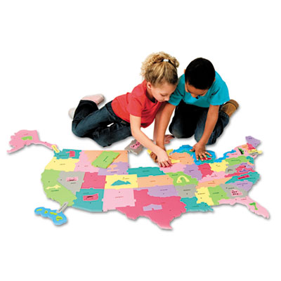 Creativity Street&reg; WonderFoam&reg; Giant U.S.A. Puzzle Map