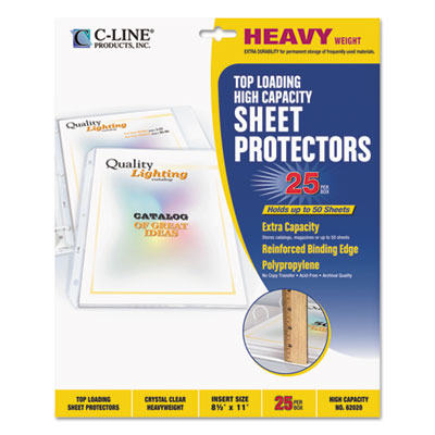 C-Line&reg; High-Capacity Sheet Protector