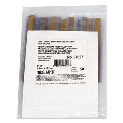 C-Line&reg; Self-Adhesive Label Holders
