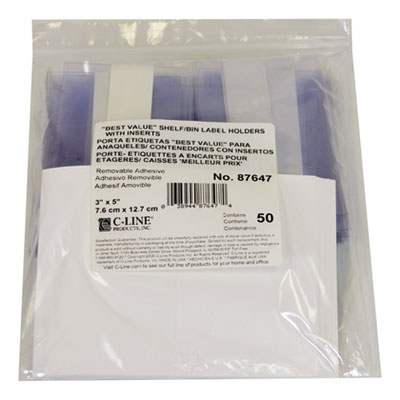 C-Line&reg; Self-Adhesive Label Holders