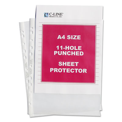 C-Line&reg; A4 Standard Weight Sheet Protector