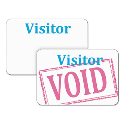 C-Line&reg; Time&rsquo;s Up!&reg; Self-Expiring Visitor Badges, One-Day Badge