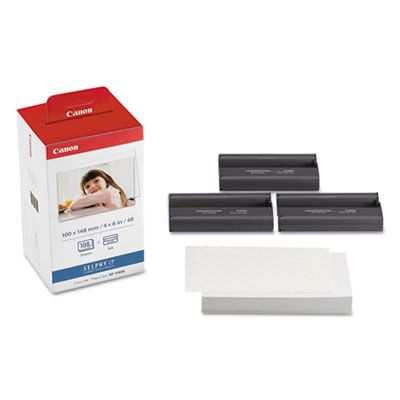 Canon&reg; KP-108IN Color Ribbon and Glossy Photo Paper Pack