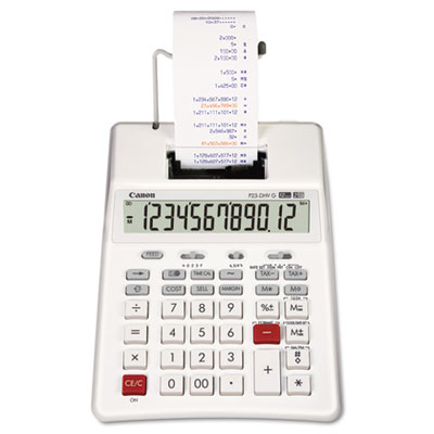 Canon&reg; P23-DHV-G 12-Digit Palm Printing Calculator