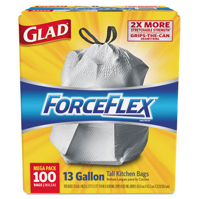 Glad&reg; ForceFlex&reg; Tall Kitchen Drawstring Trash Bags