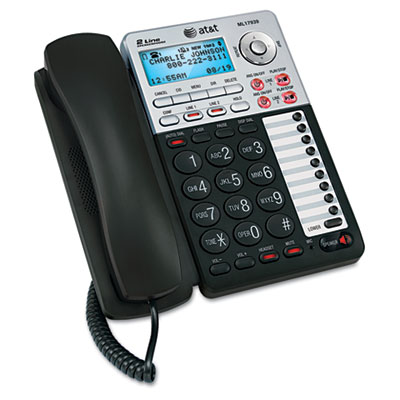 AT&amp;T&reg; ML17939 Two-Line Speakerphone with Caller ID and Digital Answering System