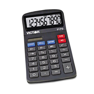 Victor&reg; 1170 Handheld Business Calculator with Slide Case