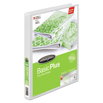Wilson Jones&reg; Flexible Poly Round Ring View Binder