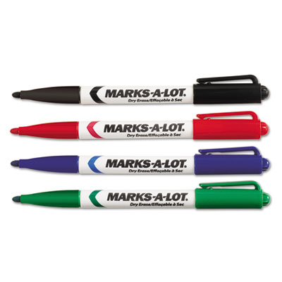 Marks-A-Lot&reg; Pen Style Dry Erase Markers
