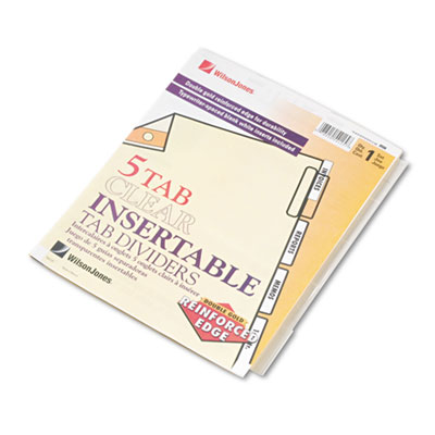 Wilson Jones&reg; Gold Line Insertable Tab Dividers