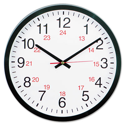 Universal® 24-Hour Round Wall Clock Universal® 24-Hour Round Wall Clock