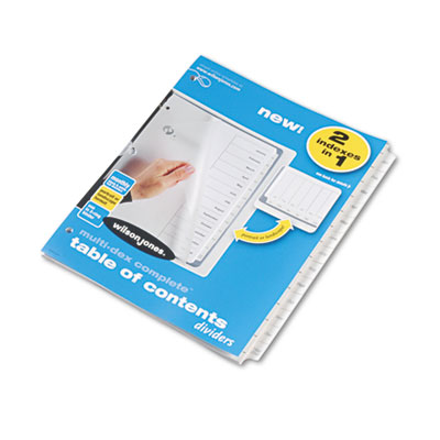 Wilson Jones&reg; Multi-Dex&reg; Table of Contents Dividers