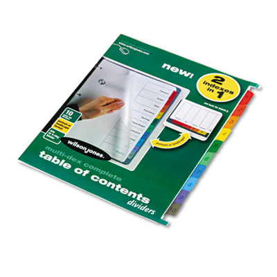 Wilson Jones&reg; Multi-Dex&reg; Table of Contents Dividers