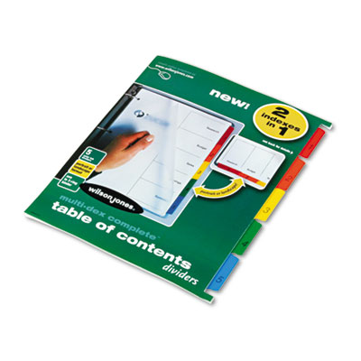 Wilson Jones&reg; Multi-Dex&reg; Table of Contents Dividers