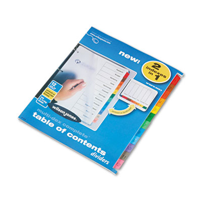 Wilson Jones&reg; Multi-Dex&reg; Table of Contents Dividers