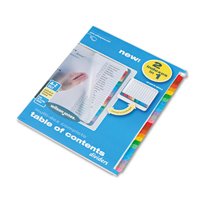 Wilson Jones&reg; Multi-Dex&reg; Table of Contents Dividers