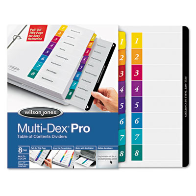 Wilson Jones&reg; Multi-Dex&reg; Pro Quick Reference Index System