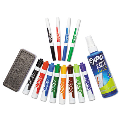 EXPO&reg; Dry Erase Marker, Eraser and Cleaner Kit