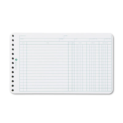 Wilson Jones&reg; Six-Ring Ledger Binder Refill Sheets