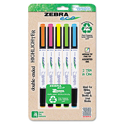 Zebra Eco Zebrite Double-Ended Highlighters