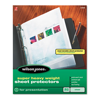 Wilson Jones&reg; Super Heavy Sheet Protector