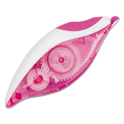 Paper Mate&reg; Liquid Paper&reg; DryLine&reg; Grip Pink Ribbon Correction Tape