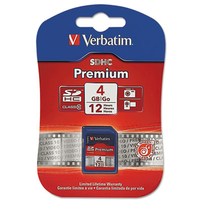 Verbatim&reg; Premium SDHC Cards