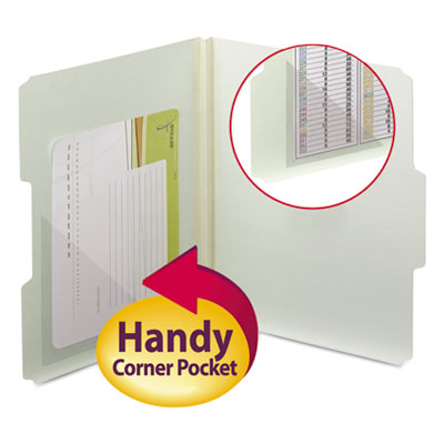 Smead&reg; Self-Adhesive Poly Corner Pockets
