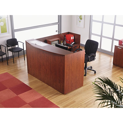 Alera&reg; Valencia Series Reception Desk with Transaction Counter