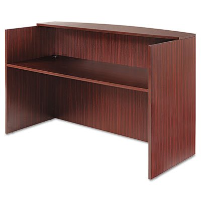 Alera&reg; Valencia Series Reception Desk with Transaction Counter