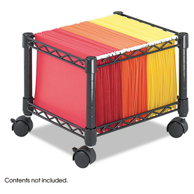 Safco&reg; Mini Mobile Wire File Cart