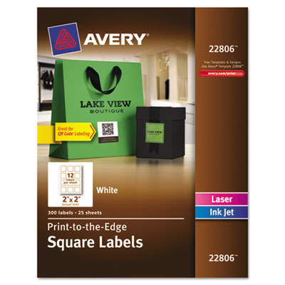 Avery&reg; Square Print-to-the-Edge Labels