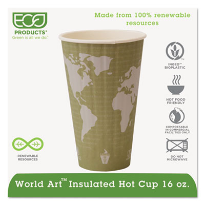 Eco-Products&reg; World Art&trade; Insulated Hot Cups