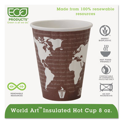 Eco-Products&reg; World Art&trade; Insulated Hot Cups