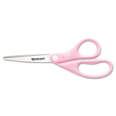 Westcott&reg; All Purpose Pink Ribbon Scissors