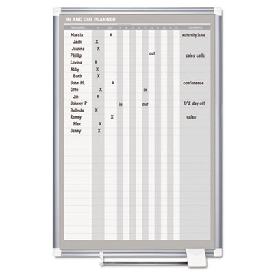 MasterVision&reg; In-Out Magnetic Dry Erase Board