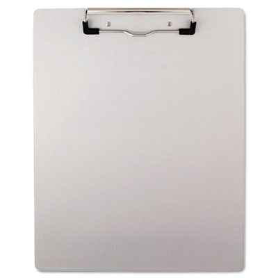 Universal One&trade; Plastic Brushed Aluminum Clipboard