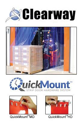 PVC STRIP DOORS WITH QUICKMOUNT HARDWARE