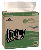Georgia-Pacific Brawny Industrial&trade; Medium Duty Premium All Purpose EPA DRC Wipers