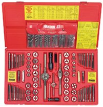 Irwin Hanson® 117-pc Machine Screw / Fractional / Metric Tap & Hex Die and Drill Bit Deluxe Sets Irwin Hanson® 117-pc Machine Screw / Fractional / Metric Tap & Hex Die and Drill Bit Deluxe Sets
