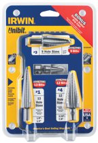 Irwin Unibit® 3 Pc. Step Drill Bit Sets Irwin Unibit® 3 Pc. Step Drill Bit Sets