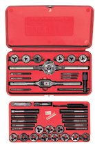 Irwin Hanson® 39-pc Cut Thread Machine Screw / Fractional Tap & Adjustable Round Die Sets Irwin Hanson® 39-pc Cut Thread Machine Screw / Fractional Tap & Adjustable Round Die Sets