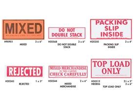 SHIPPING & CAUTION LABELS